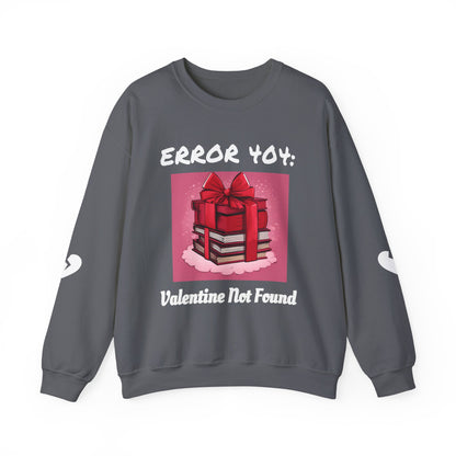 Sweat-shirt ras du cou geek « Erreur 404 : Saint-Valentin introuvable »