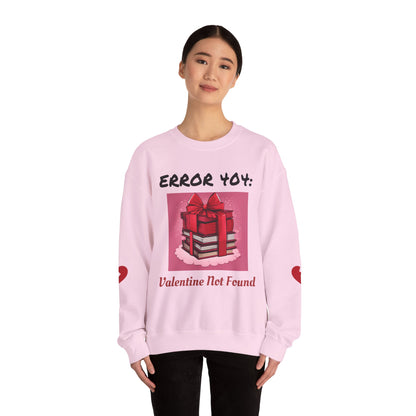 Sweat-shirt ras du cou geek « Erreur 404 : Saint-Valentin introuvable »