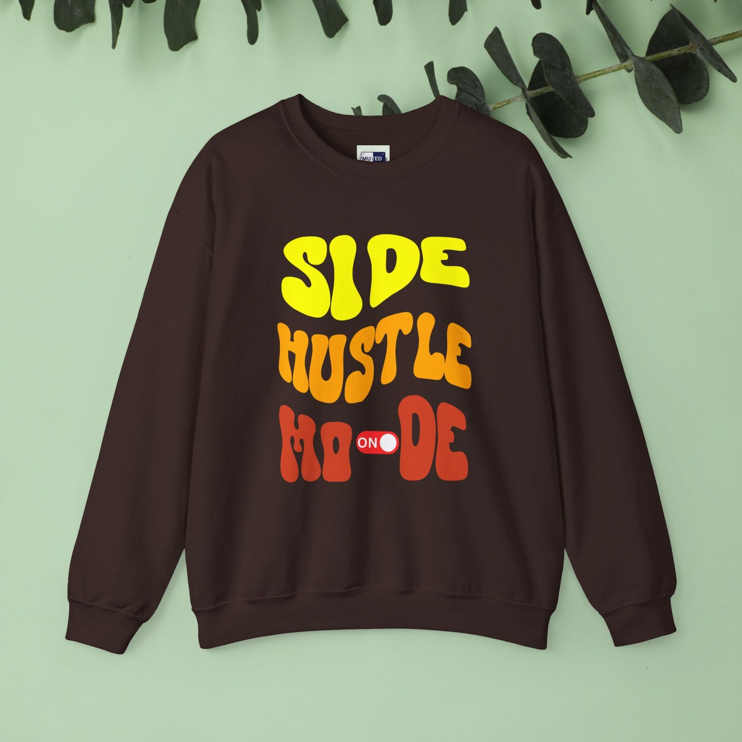 Side Hustle Mode Sweatshirt | Unisex Heavy Blend Crewneck for Entrepreneurs