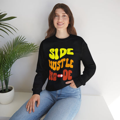 Side Hustle Mode Sweatshirt | Unisex Heavy Blend Crewneck for Entrepreneurs