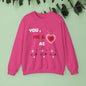 'You, Me & AI' Crewneck Sweatshirt for Valentine's Day