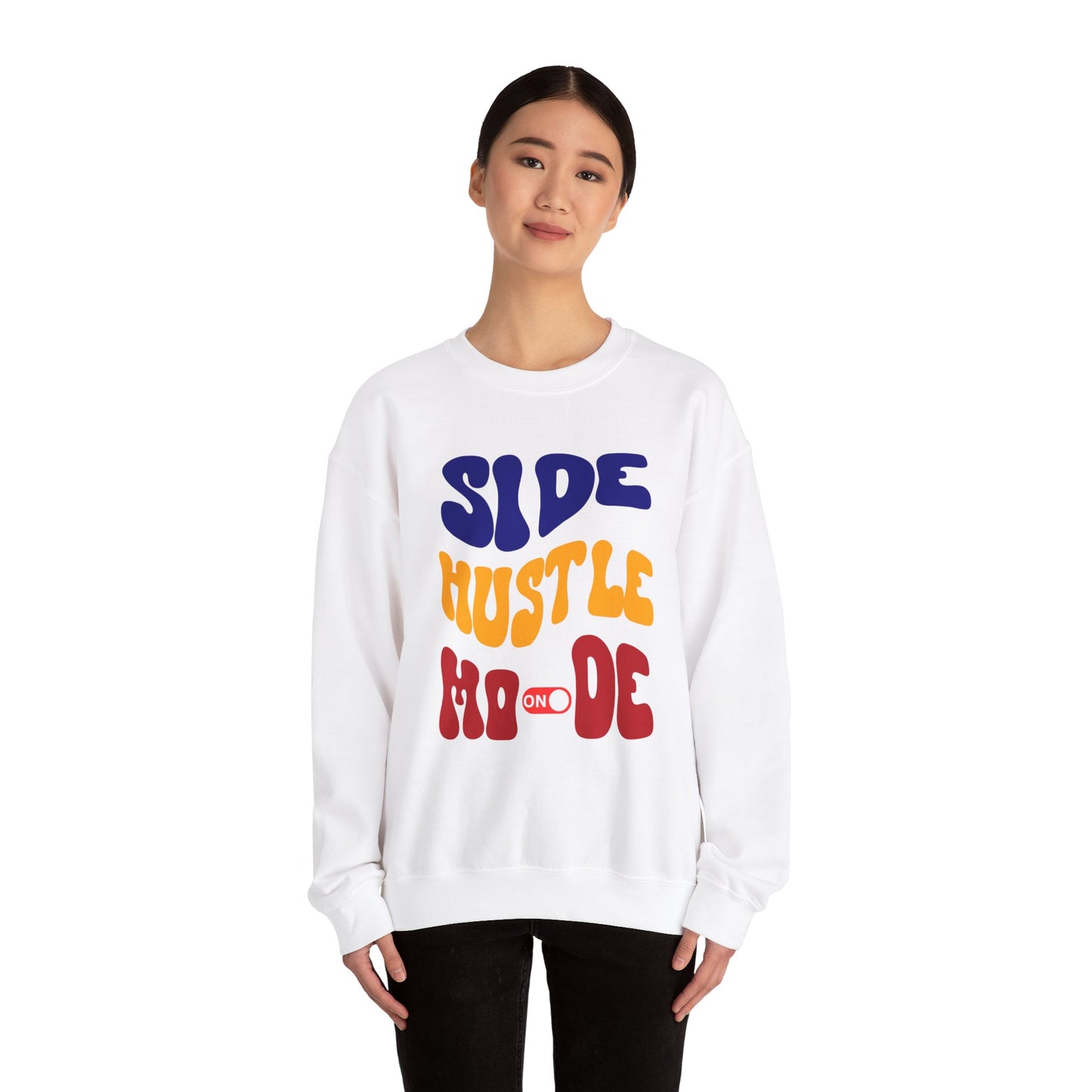 Side Hustle Mode Sweatshirt | Unisex Heavy Blend Crewneck for Entrepreneurs