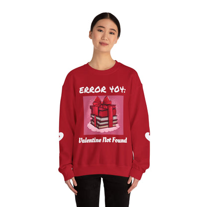 Sweat-shirt ras du cou geek « Erreur 404 : Saint-Valentin introuvable »