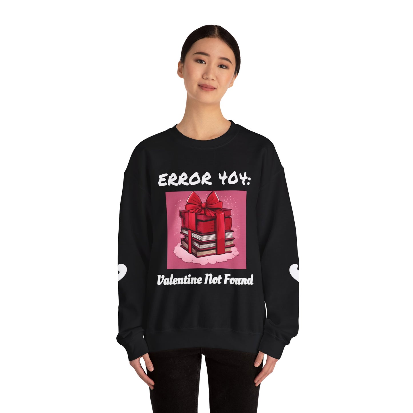 Sweat-shirt ras du cou geek « Erreur 404 : Saint-Valentin introuvable »