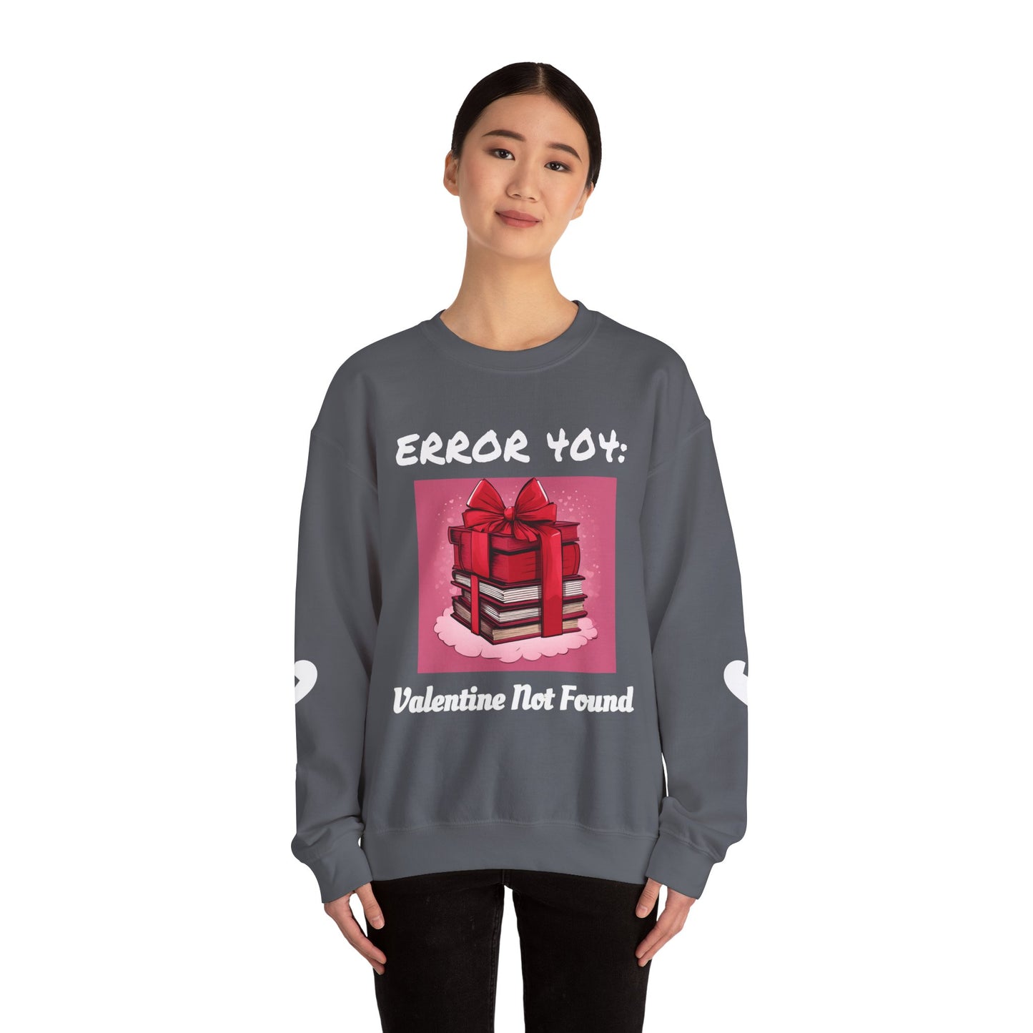 Sweat-shirt ras du cou geek « Erreur 404 : Saint-Valentin introuvable »