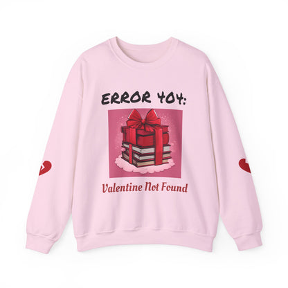 Sweat-shirt ras du cou geek « Erreur 404 : Saint-Valentin introuvable »