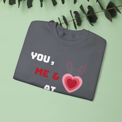 Sweat-shirt ras du cou « Toi, moi et IA » pour la Saint-Valentin